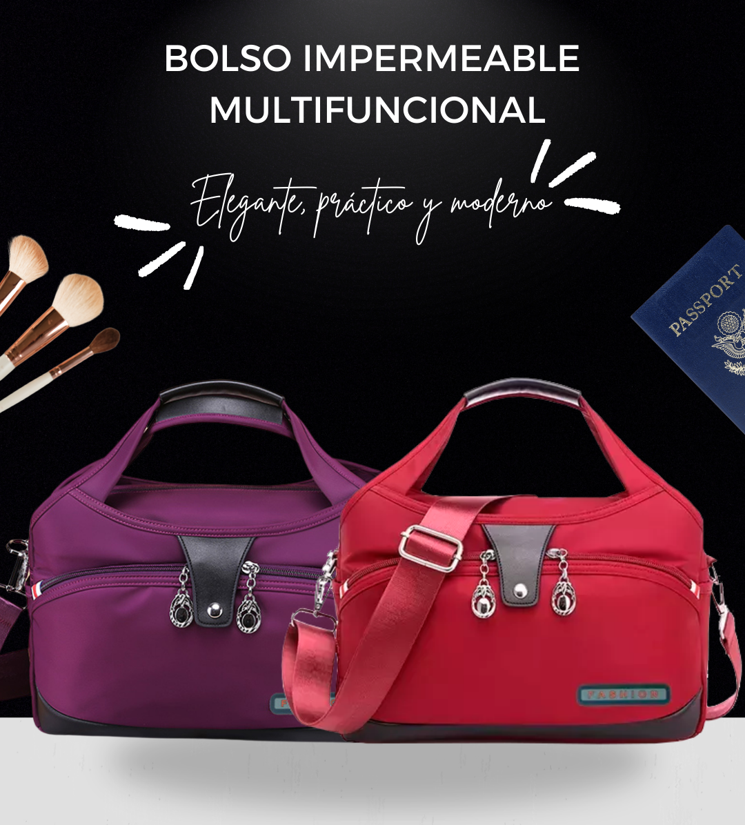 BOLSO IMPERMEABLE MULTIFUNCIONAL DAMA